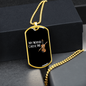 Musician Necklace My Wand Chose Me Necklace Stainless Steel or 18k Gold Dog Tag 24" Chain-Express Your Love Gifts