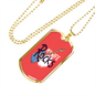 Musician Necklace My Wife Rocks Necklace Stainless Steel or 18k Gold Dog Tag 24" Chain-Express Your Love Gifts