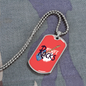 Musician Necklace My Wife Rocks Necklace Stainless Steel or 18k Gold Dog Tag 24" Chain-Express Your Love Gifts