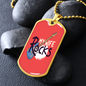 Musician Necklace My Wife Rocks Necklace Stainless Steel or 18k Gold Dog Tag 24" Chain-Express Your Love Gifts