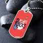 Musician Necklace My Wife Rocks Necklace Stainless Steel or 18k Gold Dog Tag 24" Chain-Express Your Love Gifts