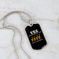 Musician Necklace Need Musical Instrument Necklace Stainless Steel or 18k Gold Dog Tag 24" Chain-Express Your Love Gifts