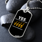 Musician Necklace Need Musical Instrument Necklace Stainless Steel or 18k Gold Dog Tag 24" Chain-Express Your Love Gifts