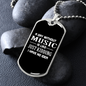 Musician Necklace No Idea Necklace Stainless Steel or 18k Gold Dog Tag 24" Chain-Express Your Love Gifts
