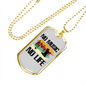 Musician Necklace No Music No Life Necklace Stainless Steel or 18k Gold Dog Tag 24" Chain-Express Your Love Gifts