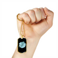 Musician Necklace Notes Blue Necklace Stainless Steel or 18k Gold Dog Tag 24" Chain-Express Your Love Gifts