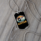 Musician Necklace Old Man With Guitar Necklace Stainless Steel or 18k Gold Dog Tag 24" Chain-Express Your Love Gifts