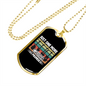 Musician Necklace One More Guitar Necklace Stainless Steel or 18k Gold Dog Tag 24" Chain-Express Your Love Gifts