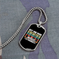 Musician Necklace One More Guitar Necklace Stainless Steel or 18k Gold Dog Tag 24" Chain-Express Your Love Gifts