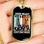 Musician Necklace One More Necklace Stainless Steel or 18k Gold Dog Tag 24" Chain-Express Your Love Gifts