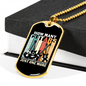 Musician Necklace One More Necklace Stainless Steel or 18k Gold Dog Tag 24" Chain-Express Your Love Gifts