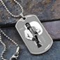 Musician Necklace Passion Necklace Stainless Steel or 18k Gold Dog Tag 24" Chain-Express Your Love Gifts