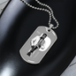Musician Necklace Passion Necklace Stainless Steel or 18k Gold Dog Tag 24" Chain-Express Your Love Gifts