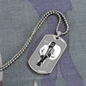 Musician Necklace Passion Necklace Stainless Steel or 18k Gold Dog Tag 24" Chain-Express Your Love Gifts
