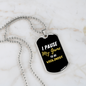 Musician Necklace Pause to be Violinist Necklace Stainless Steel or 18k Gold Dog Tag 24" Chain-Express Your Love Gifts