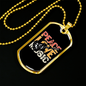 Musician Necklace Peace Love Music Necklace Stainless Steel or 18k Gold Dog Tag 24" Chain-Express Your Love Gifts
