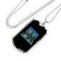Musician Necklace Piano City Necklace Stainless Steel or 18k Gold Dog Tag 24" Chain-Express Your Love Gifts