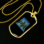 Musician Necklace Piano City Necklace Stainless Steel or 18k Gold Dog Tag 24" Chain-Express Your Love Gifts