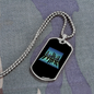 Musician Necklace Piano City Necklace Stainless Steel or 18k Gold Dog Tag 24" Chain-Express Your Love Gifts