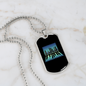 Musician Necklace Piano City Necklace Stainless Steel or 18k Gold Dog Tag 24" Chain-Express Your Love Gifts