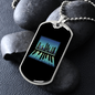 Musician Necklace Piano City Necklace Stainless Steel or 18k Gold Dog Tag 24" Chain-Express Your Love Gifts