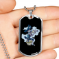 Musician Necklace Pirate Musician Necklace Stainless Steel or 18k Gold Dog Tag 24" Chain-Express Your Love Gifts