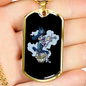 Musician Necklace Pirate Musician Necklace Stainless Steel or 18k Gold Dog Tag 24" Chain-Express Your Love Gifts