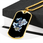 Musician Necklace Pirate Musician Necklace Stainless Steel or 18k Gold Dog Tag 24" Chain-Express Your Love Gifts