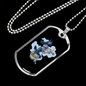 Musician Necklace Pirate Musician Necklace Stainless Steel or 18k Gold Dog Tag 24" Chain-Express Your Love Gifts