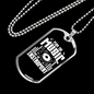 Musician Necklace Placy the Music White Necklace Stainless Steel or 18k Gold Dog Tag 24" Chain-Express Your Love Gifts