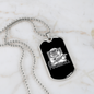 Musician Necklace Pug and Roll Necklace Stainless Steel or 18k Gold Dog Tag 24" Chain-Express Your Love Gifts