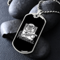 Musician Necklace Pug and Roll Necklace Stainless Steel or 18k Gold Dog Tag 24" Chain-Express Your Love Gifts