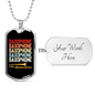 Musician Necklace Retro Saxophone Gold Necklace Stainless Steel or 18k Gold Dog Tag 24" Chain-Express Your Love Gifts