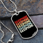 Musician Necklace Retro Saxophone Necklace Stainless Steel or 18k Gold Dog Tag 24" Chain-Express Your Love Gifts