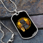 Musician Necklace Saxophone Cat Necklace Stainless Steel or 18k Gold Dog Tag 24" Chain-Express Your Love Gifts