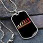 Musician Necklace Saxophone Evolution Necklace Stainless Steel or 18k Gold Dog Tag 24" Chain-Express Your Love Gifts