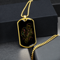 Musician Necklace Saxophone Man Necklace Stainless Steel or 18k Gold Dog Tag 24" Chain-Express Your Love Gifts
