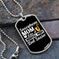 Musician Necklace Saxophone Mom Necklace Stainless Steel or 18k Gold Dog Tag 24" Chain-Express Your Love Gifts
