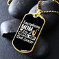 Musician Necklace Saxophone Mom Necklace Stainless Steel or 18k Gold Dog Tag 24" Chain-Express Your Love Gifts
