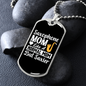 Musician Necklace Saxophone Mom Necklace Stainless Steel or 18k Gold Dog Tag 24" Chain-Express Your Love Gifts