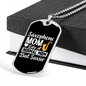 Musician Necklace Saxophone Mom Necklace Stainless Steel or 18k Gold Dog Tag 24" Chain-Express Your Love Gifts