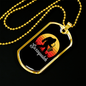Musician Necklace Saxsquatch Necklace Stainless Steel or 18k Gold Dog Tag 24" Chain-Express Your Love Gifts