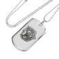Musician Necklace Skull Deadly Jams Necklace Stainless Steel or 18k Gold Dog Tag 24" Chain-Express Your Love Gifts