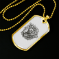 Musician Necklace Skull Deadly Jams Necklace Stainless Steel or 18k Gold Dog Tag 24" Chain-Express Your Love Gifts