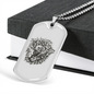 Musician Necklace Skull Deadly Jams Necklace Stainless Steel or 18k Gold Dog Tag 24" Chain-Express Your Love Gifts