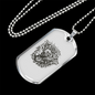 Musician Necklace Skull Deadly Jams Necklace Stainless Steel or 18k Gold Dog Tag 24" Chain-Express Your Love Gifts
