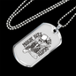 Musician Necklace Smoke Skeleton Guitar Necklace Stainless Steel or 18k Gold Dog Tag 24" Chain-Express Your Love Gifts