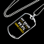 Musician Necklace Song Lyrics Brain Necklace Stainless Steel or 18k Gold Dog Tag 24" Chain-Express Your Love Gifts