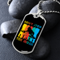 Musician Necklace Stop Music Necklace Stainless Steel or 18k Gold Dog Tag 24" Chain-Express Your Love Gifts