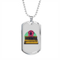 Musician Necklace Synth Dog Necklace Stainless Steel or 18k Gold Dog Tag 24" Chain-Express Your Love Gifts